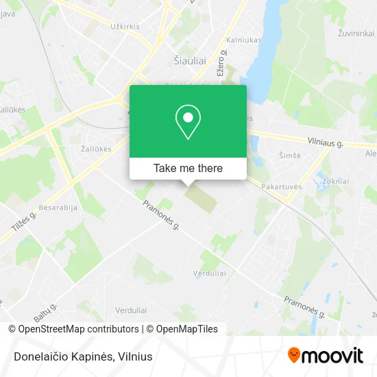 Карта Donelaičio Kapinės
