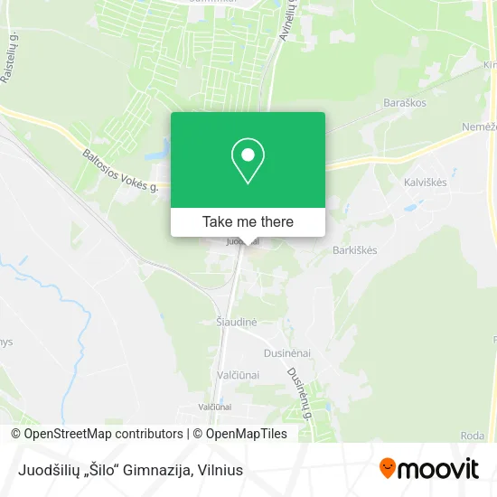 Карта Juodšilių „Šilo“ Gimnazija