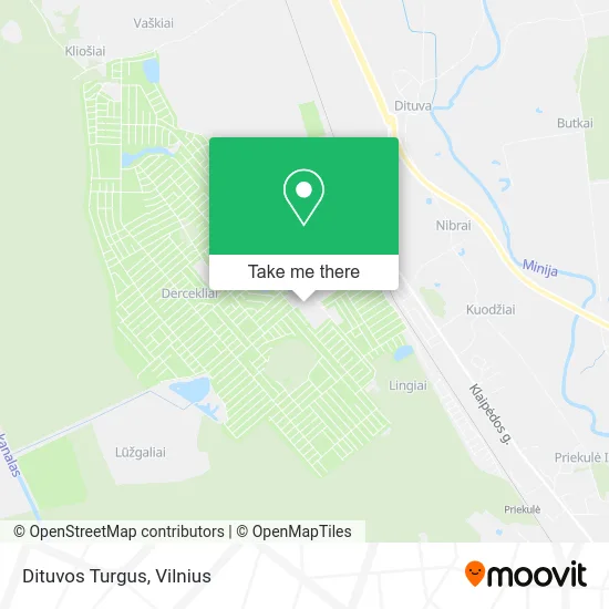 Карта Dituvos Turgus
