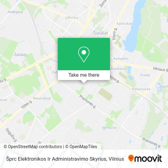 Карта Šprc Elektronikos Ir Administravimo Skyrius
