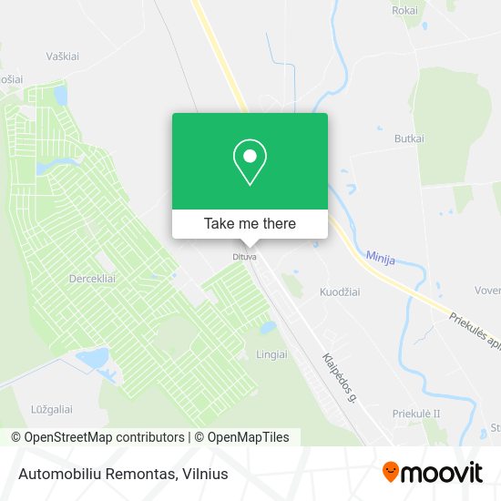 Карта Automobiliu Remontas