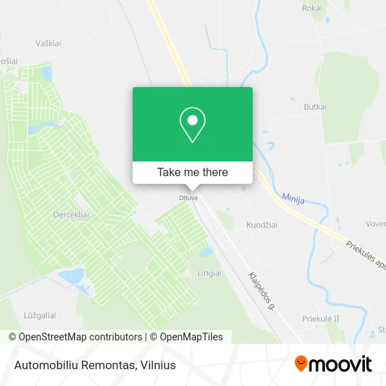 Карта Automobiliu Remontas