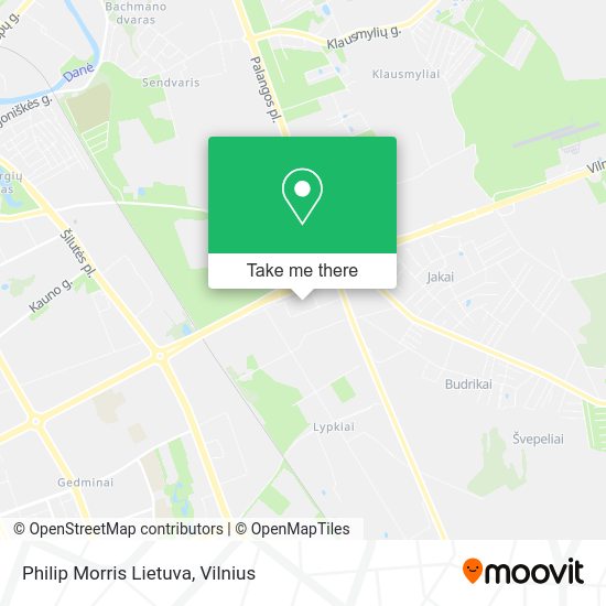 Карта Philip Morris Lietuva