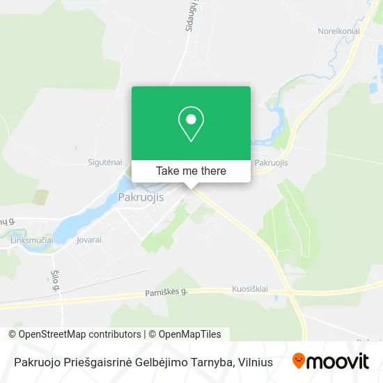 Карта Pakruojo Priešgaisrinė Gelbėjimo Tarnyba