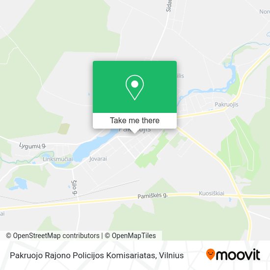 Карта Pakruojo Rajono Policijos Komisariatas
