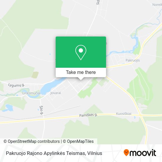 Карта Pakruojo Rajono Apylinkės Teismas