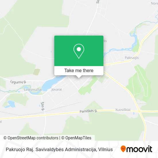 Карта Pakruojo Raj. Savivaldybės Administracija