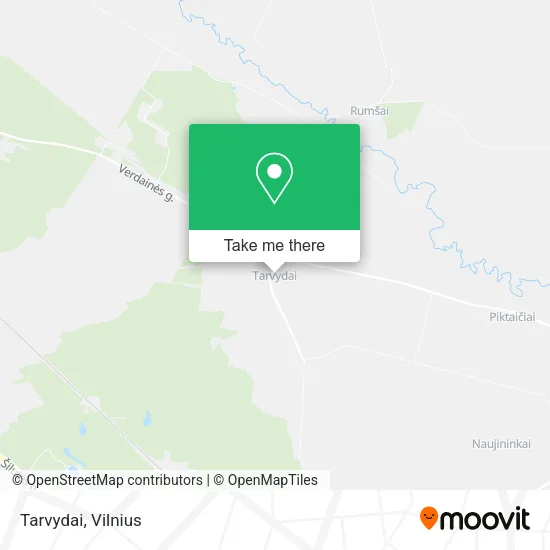 Карта Tarvydai