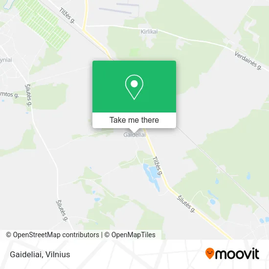 Карта Gaideliai