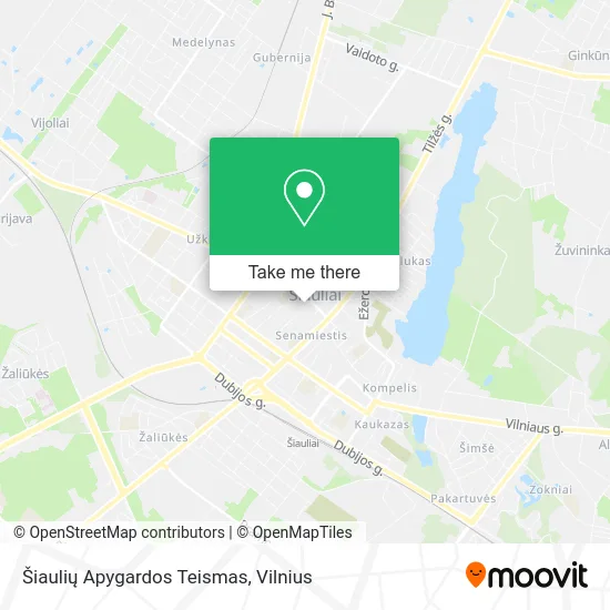 Šiaulių Apygardos Teismas map