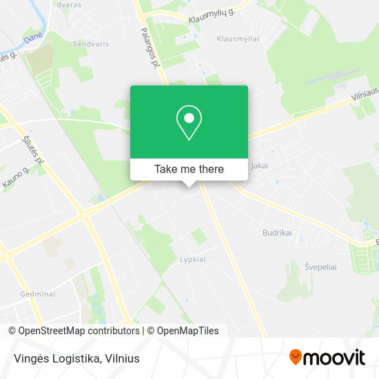 Карта Vingės Logistika