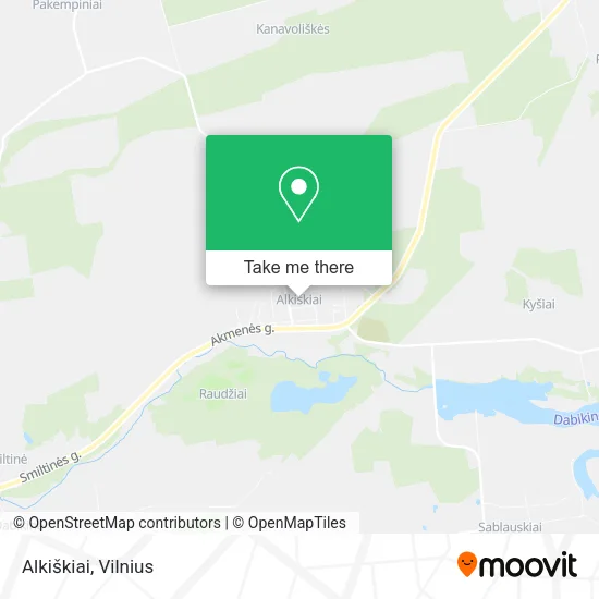 Карта Alkiškiai