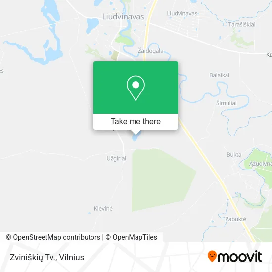 Карта Zviniškių Tv.