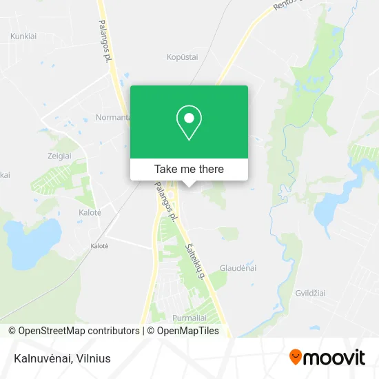 Карта Kalnuvėnai