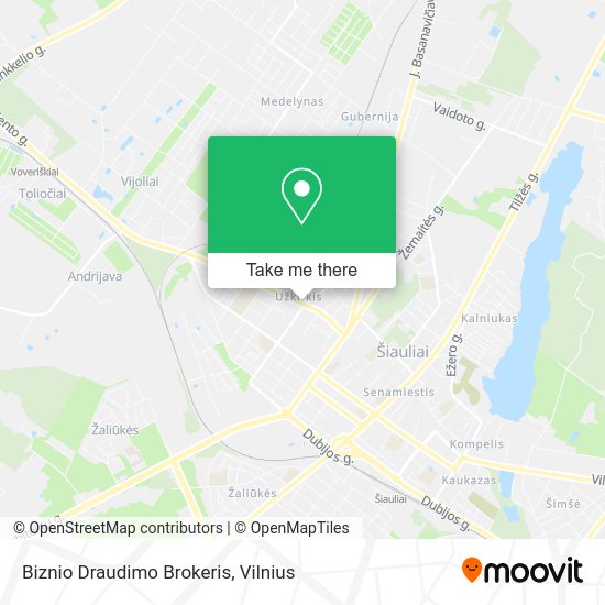 Карта Biznio Draudimo Brokeris