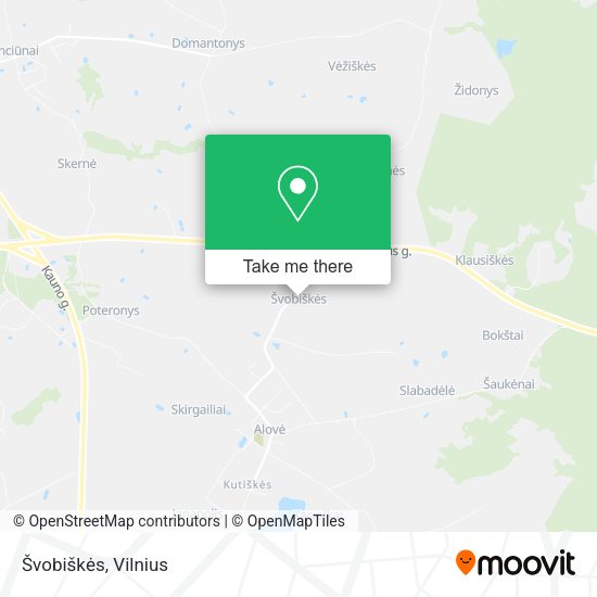 Карта Švobiškės