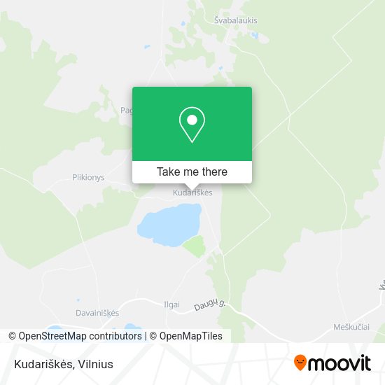 Карта Kudariškės