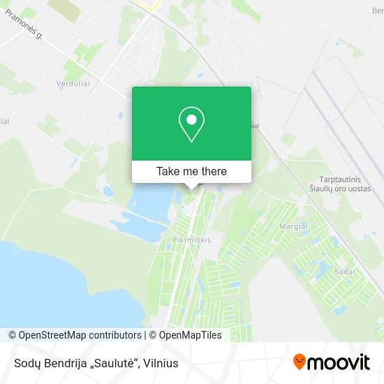 Карта Sodų Bendrija „Saulutė“