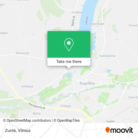 Карта Zuntė