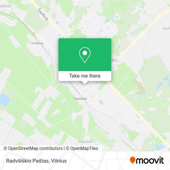 Карта Radviliškio Paštas