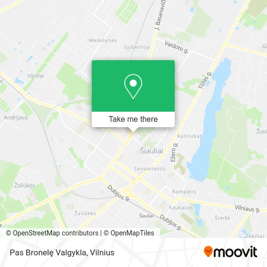 Карта Pas Bronelę Valgykla