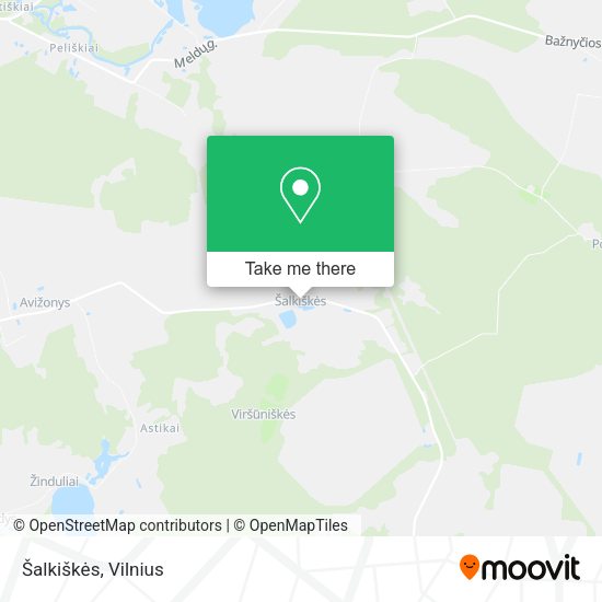 Карта Šalkiškės