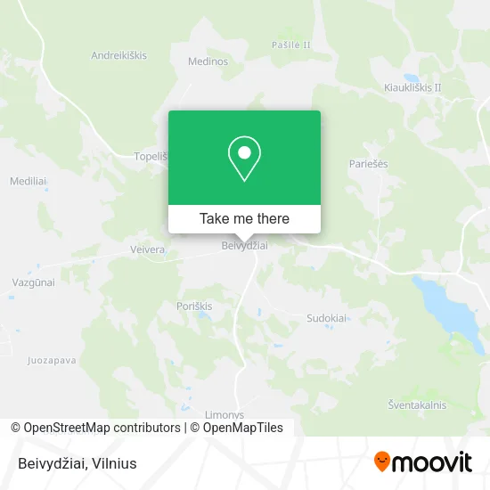 Карта Beivydžiai