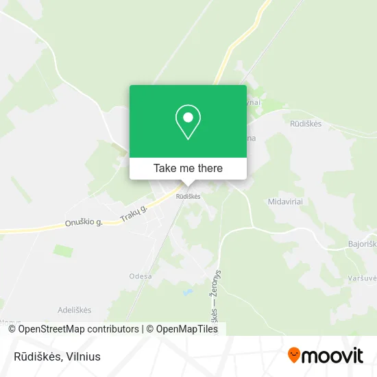 Карта Rūdiškės