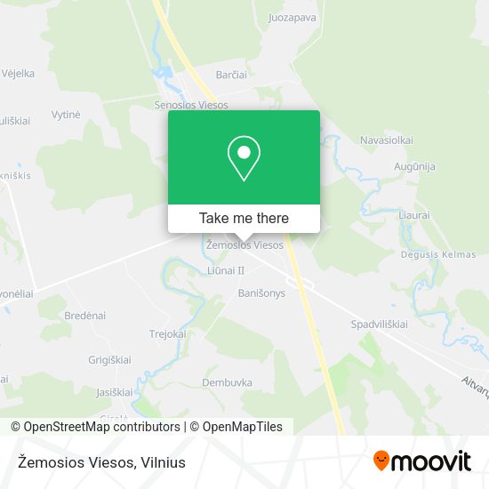 Карта Žemosios Viesos