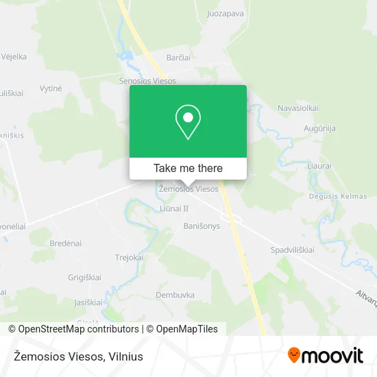 Карта Žemosios Viesos