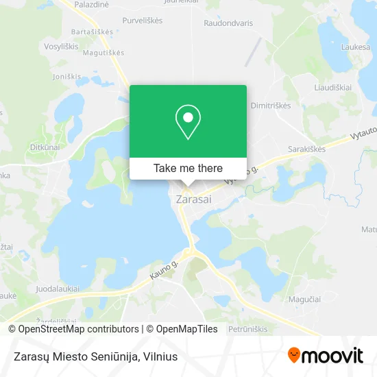Карта Zarasų Miesto Seniūnija