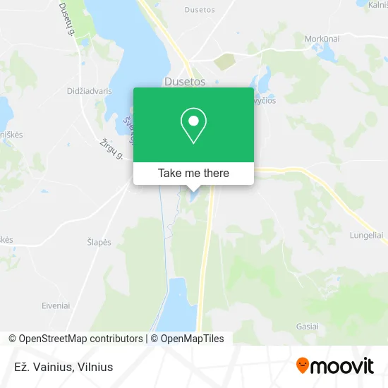 Карта Ež. Vainius