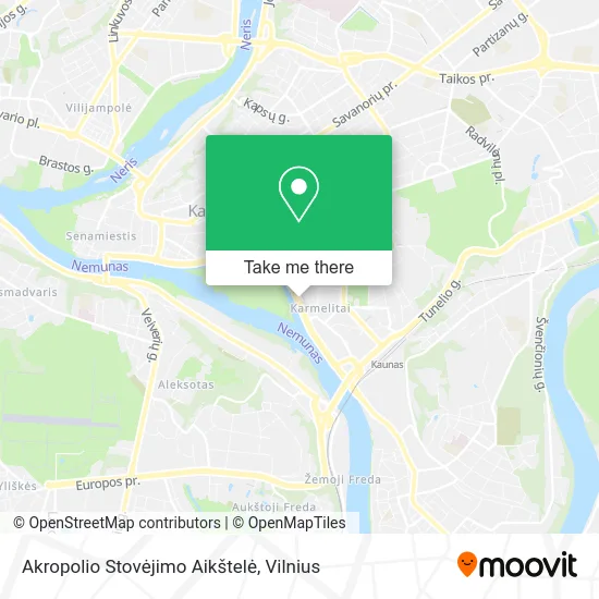 Карта Akropolio Stovėjimo Aikštelė