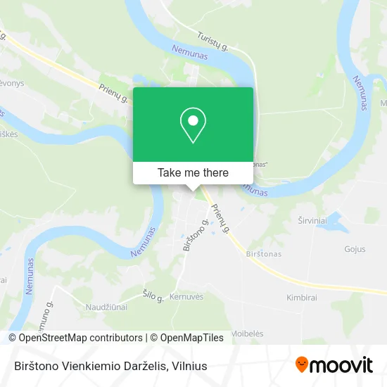 Карта Birštono Vienkiemio Darželis