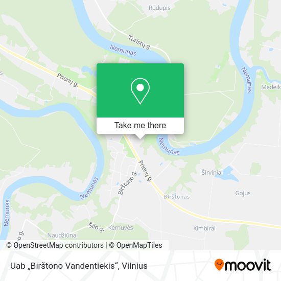 Карта Uab „Birštono Vandentiekis“