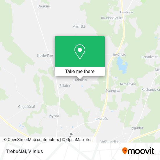 Карта Trebučiai