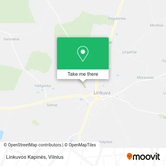 Карта Linkuvos Kapinės