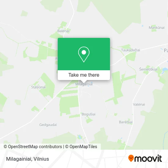 Карта Milagainiai