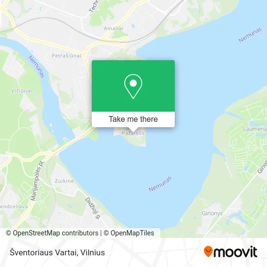 Карта Šventoriaus Vartai