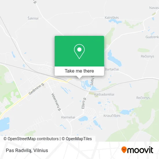 Карта Pas Radvilą