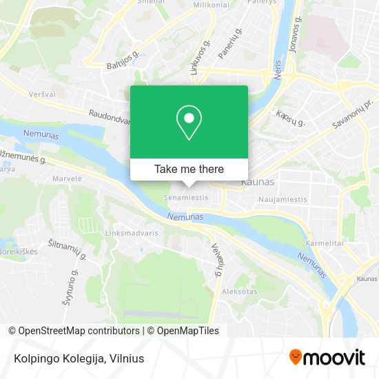 Карта Kolpingo Kolegija