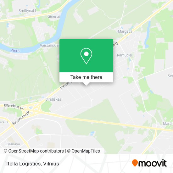 Карта Itella Logistics
