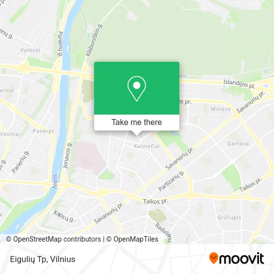 Карта Eigulių Tp