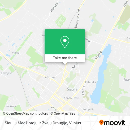 Карта Šiaulių Medžiotojų Ir Žvejų Draugija