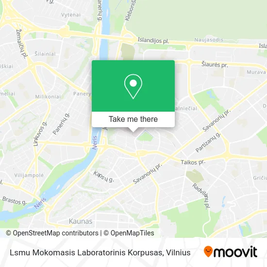 Карта Lsmu Mokomasis Laboratorinis Korpusas