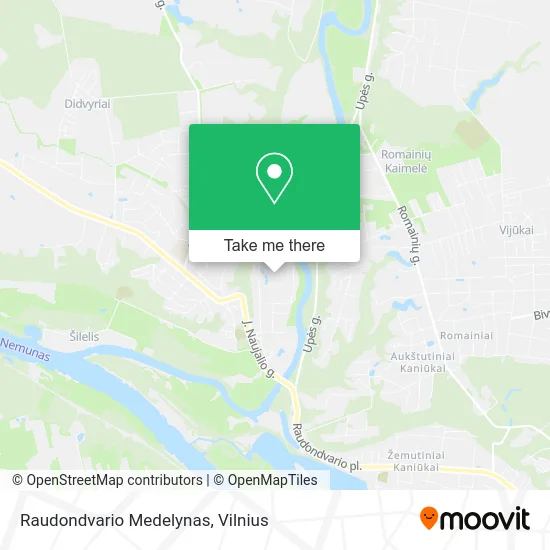 Карта Raudondvario Medelynas