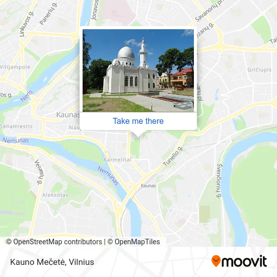Карта Kauno Mečetė