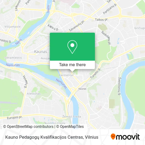 Карта Kauno Pedagogų Kvalifikacijos Centras