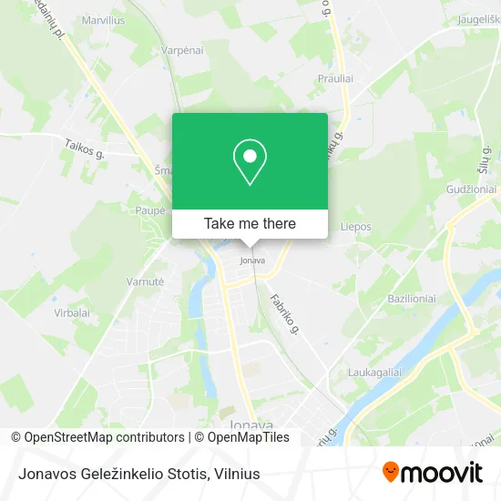 Jonavos Geležinkelio Stotis map