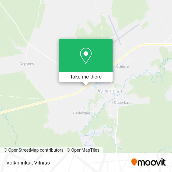 Карта Valkininkai